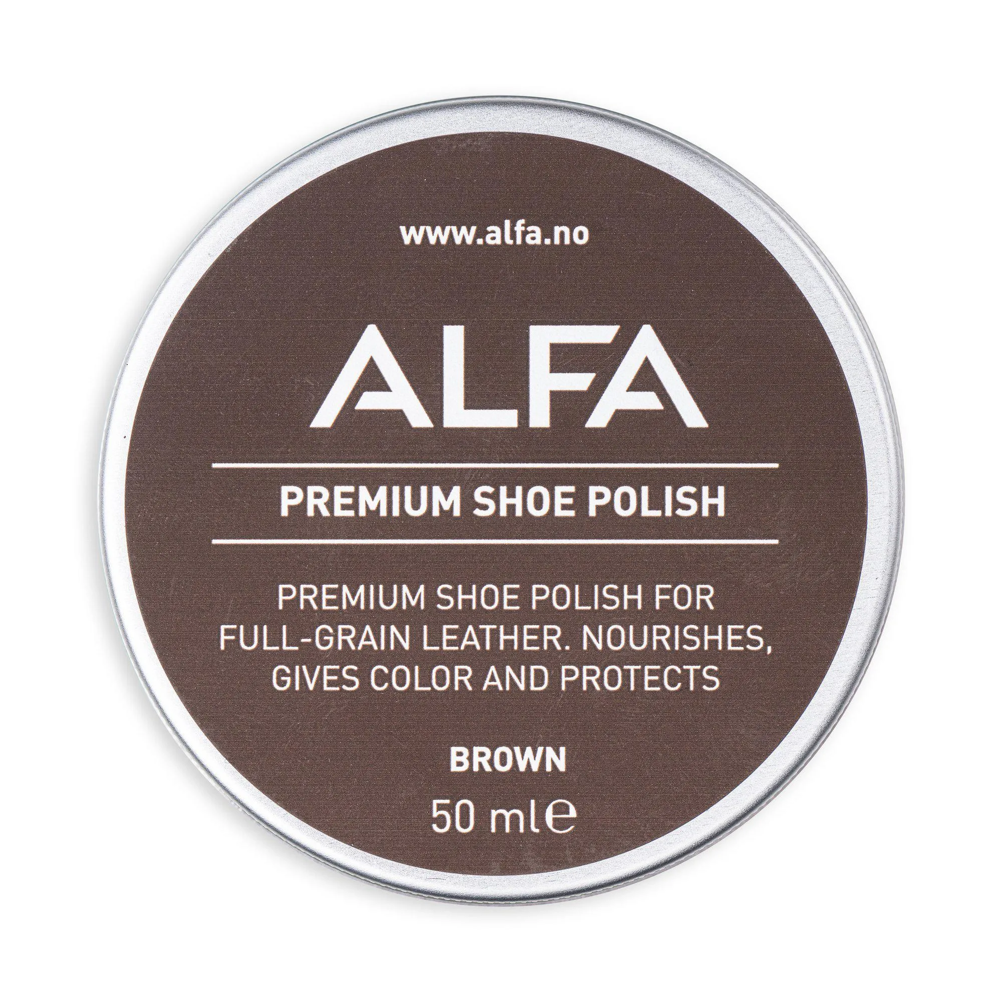 ALFA Shoe Care Polish - BROWN - 1pk