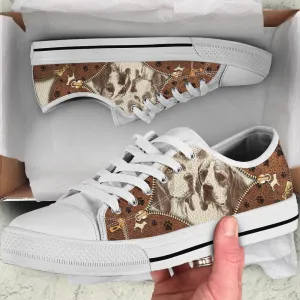 Beagle Low Top Shoes - Low Top Sneaker - Dog Walking Shoes Men Women, Dog Printed Shoes, Canvas Shoes For Men, Women