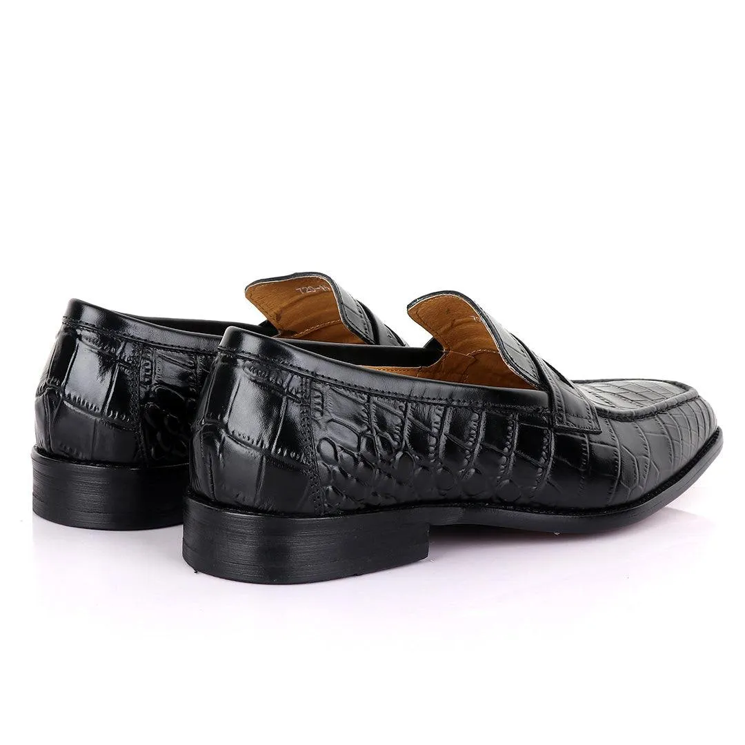 Berluti Full Black crocodile Skin