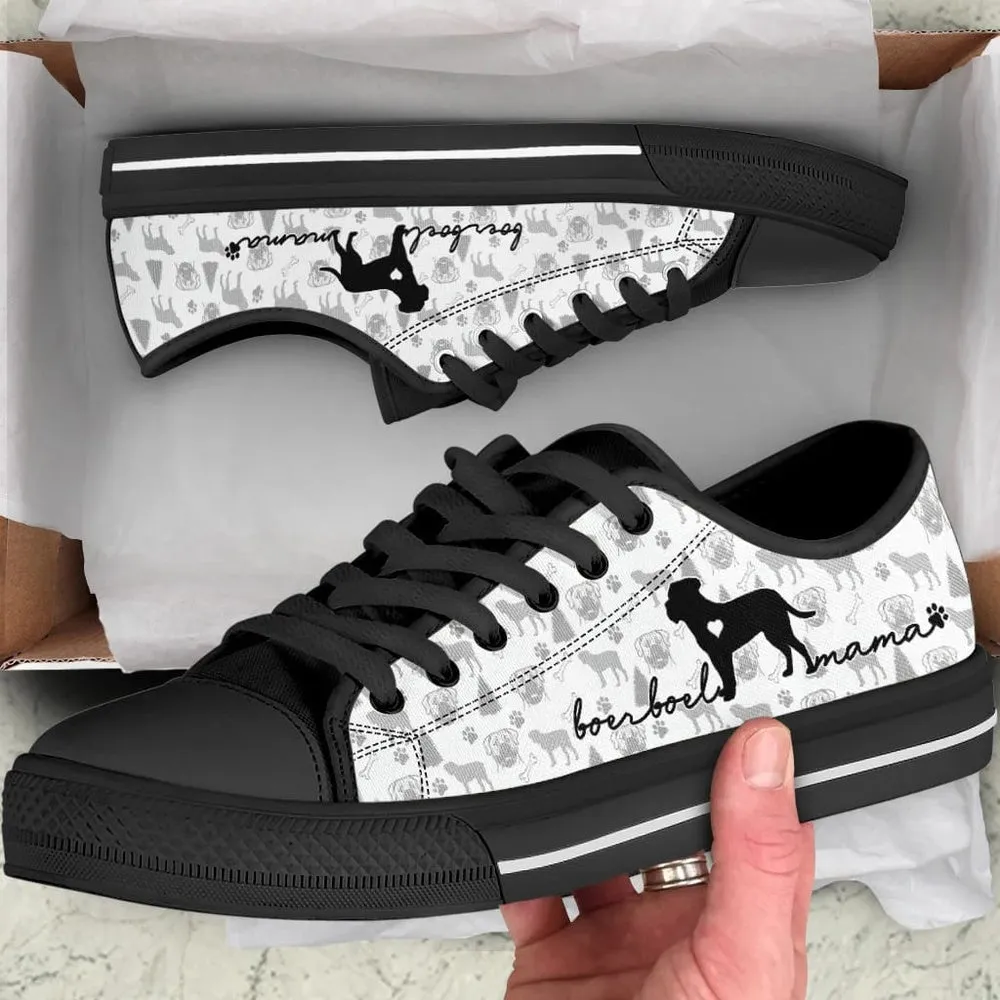 Boerboel Low Top Shoes, Dog Printed Shoes, Canvas Shoes For Men, Women