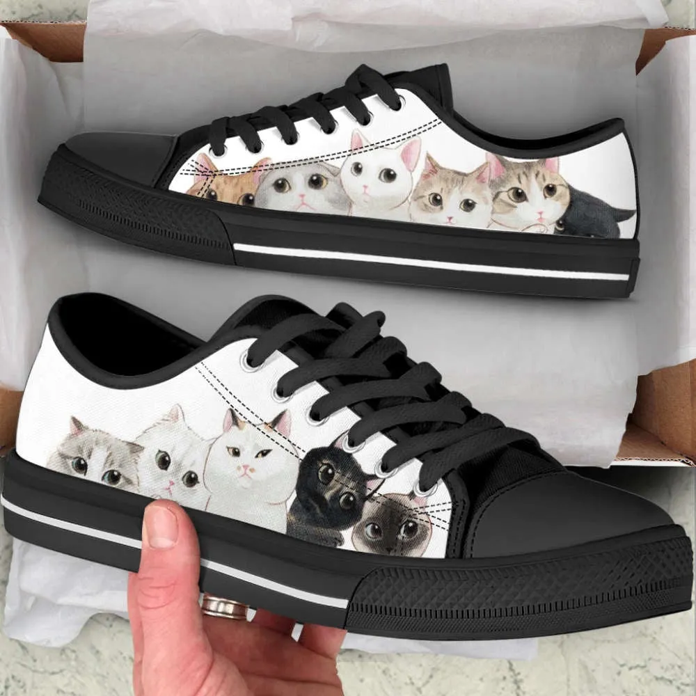 Cat Lover Shoes Collect Low Top Shoes Canvas Shoes Print Lowtop, Cat Canvas Shoes