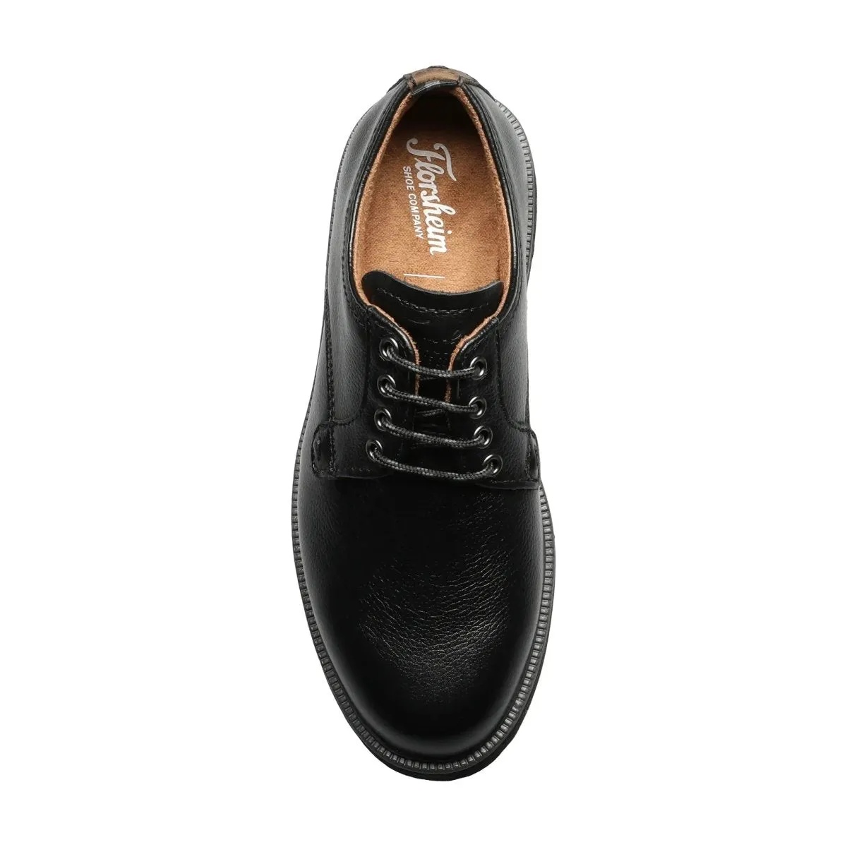 Florsheim Boy's GS (Grade School) Supacush Jr. Plain Toe Oxford Black