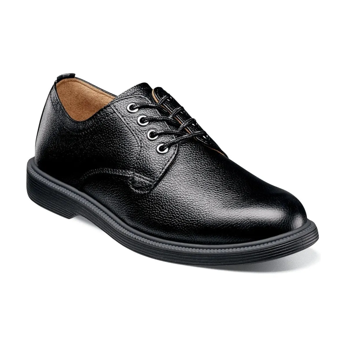 Florsheim Boy's GS (Grade School) Supacush Jr. Plain Toe Oxford Black