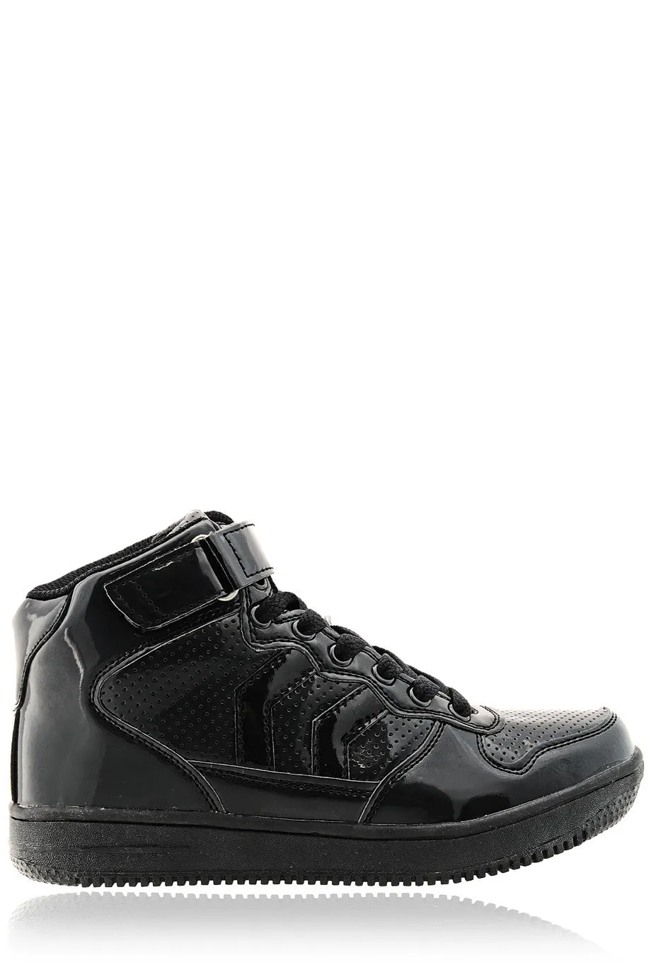 FREDDIE Black Patent Sneakers