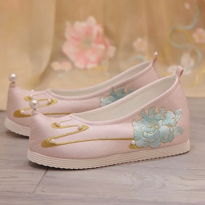 Hanfu Shoes: Peony