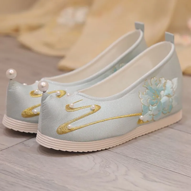 Hanfu Shoes: Peony