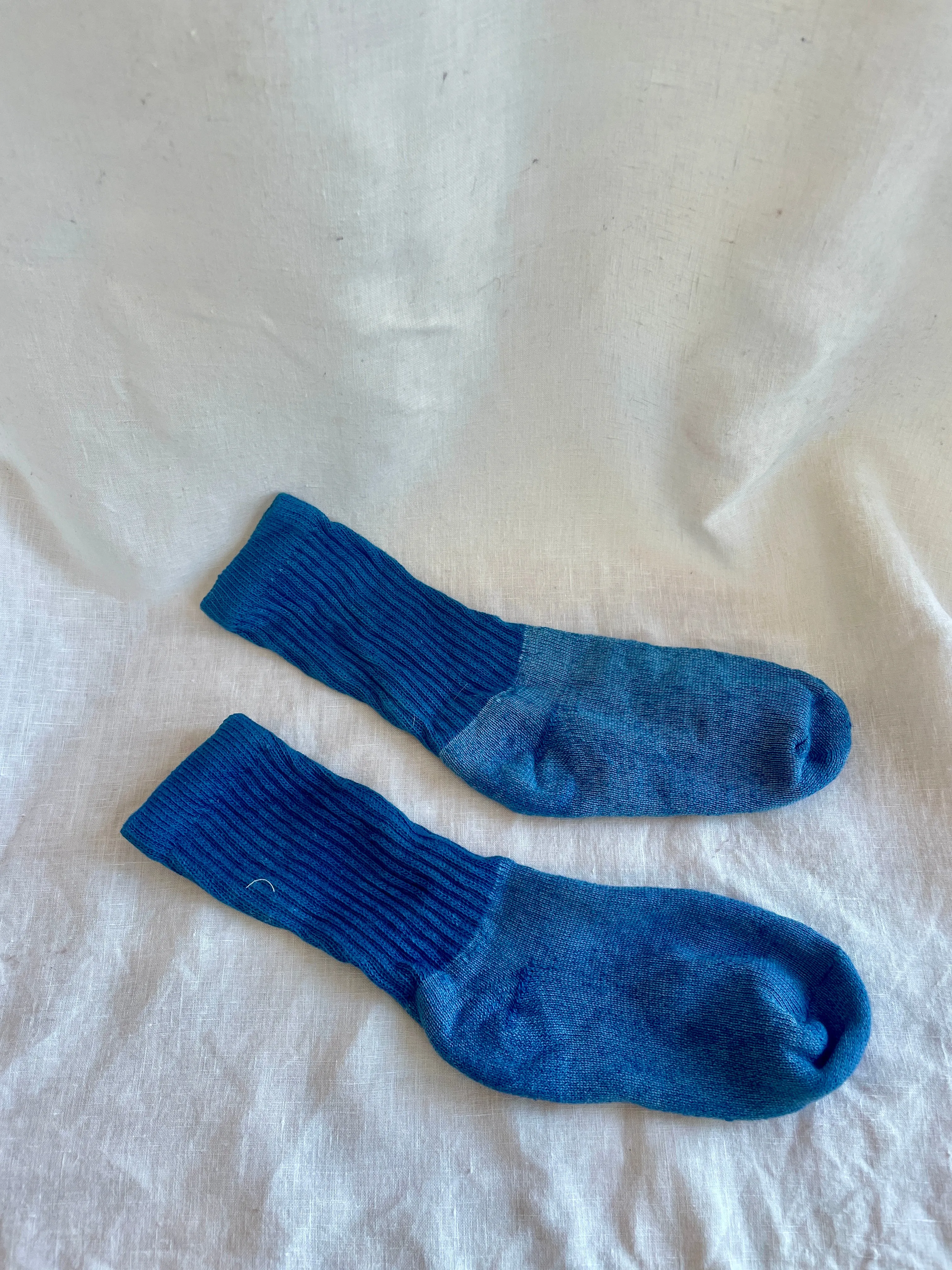 Indigo Organic Cotton Plant Dyed Socks