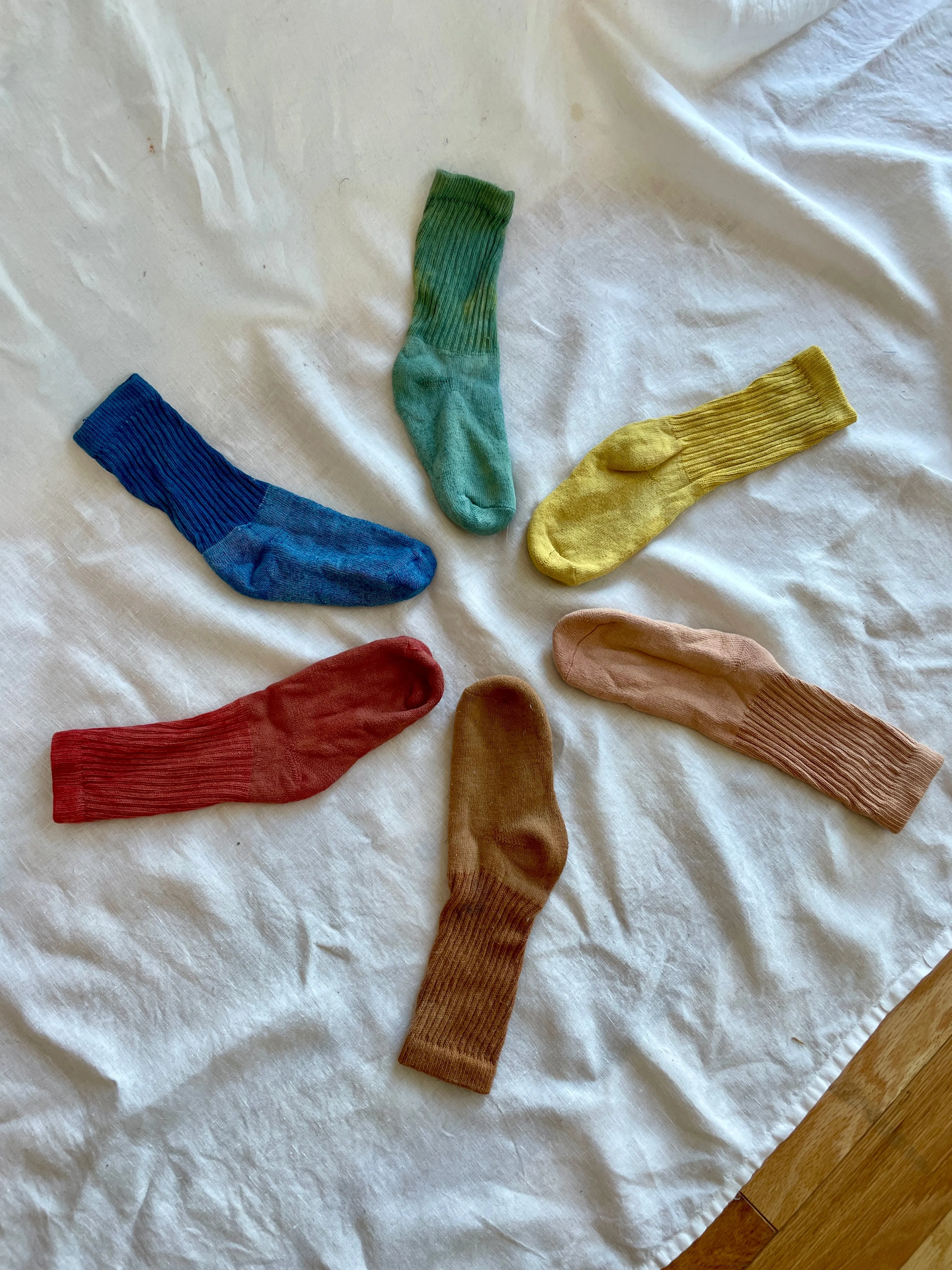 Indigo Organic Cotton Plant Dyed Socks