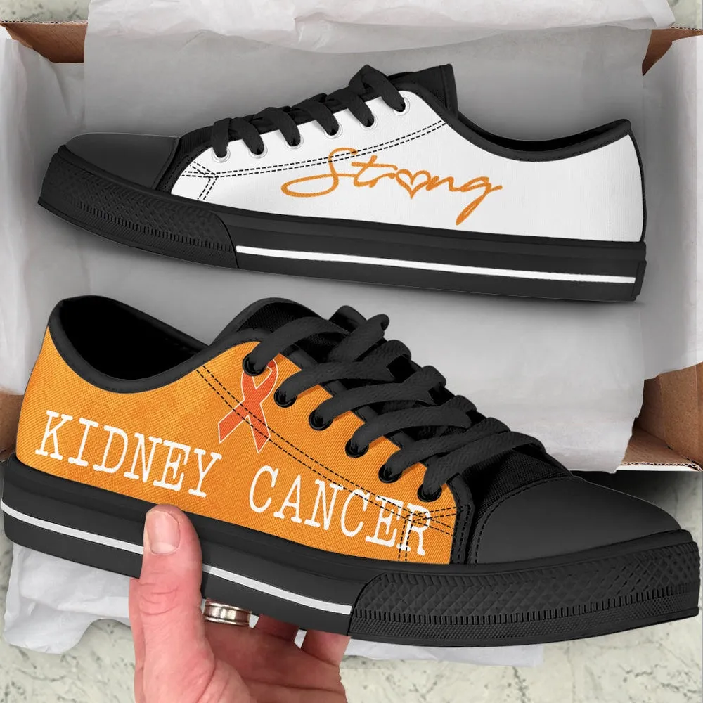 Kidney Cancer Shoes Strong Low Top Shoes, Best Canvas Shoes, Low Top Sneaker