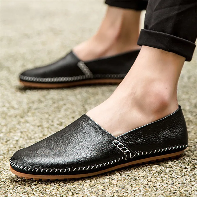 Men's Lightweight Walking Flat Heels Slip-on Shoes