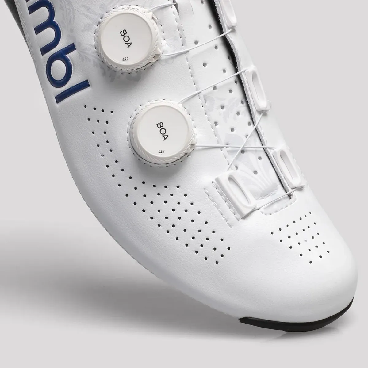 NIMBL Road Cycling Shoes Exceed Ultimate Fleur de Lis - White