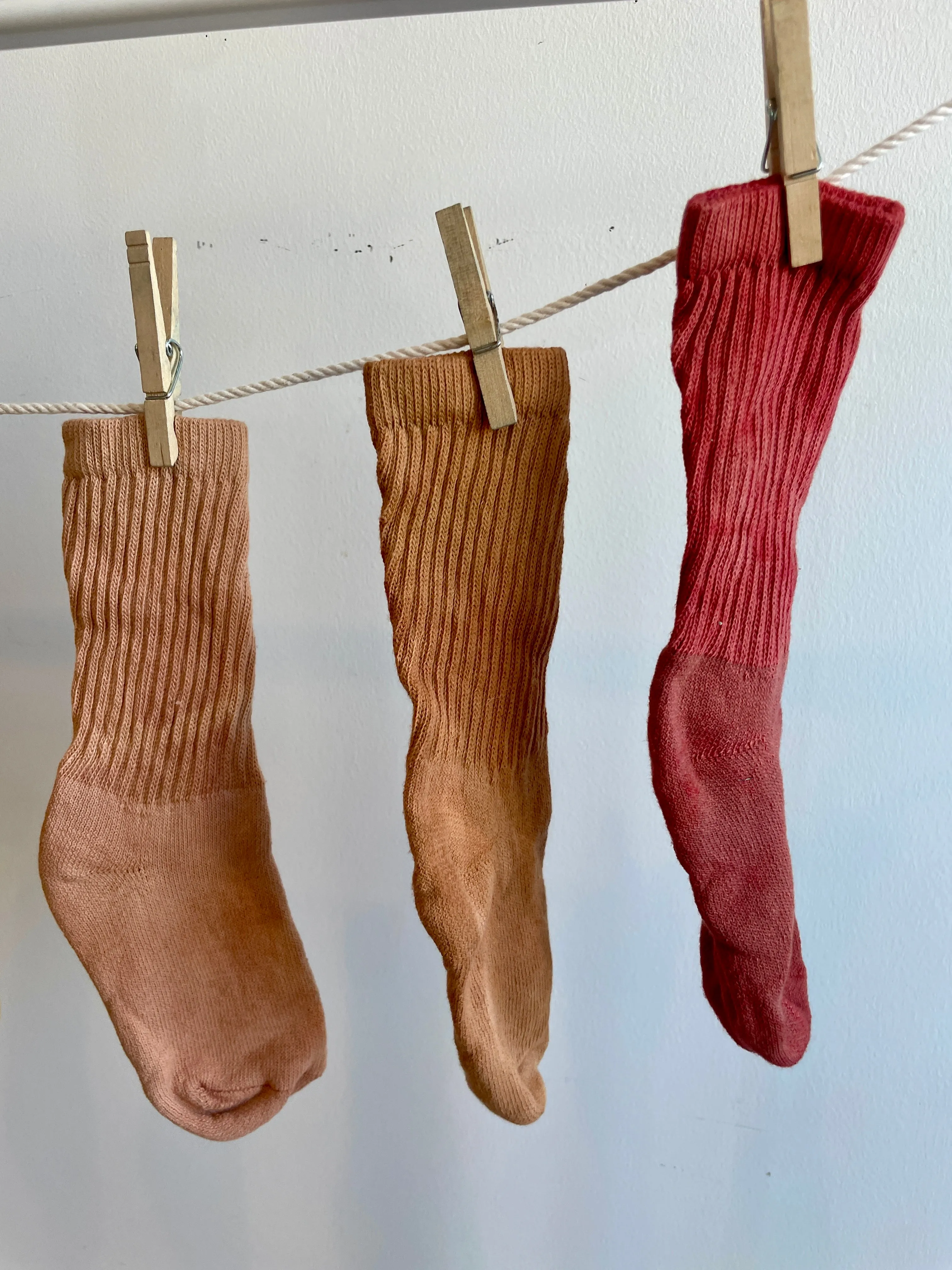 Rust Organic Cotton Plant Dyed Socks