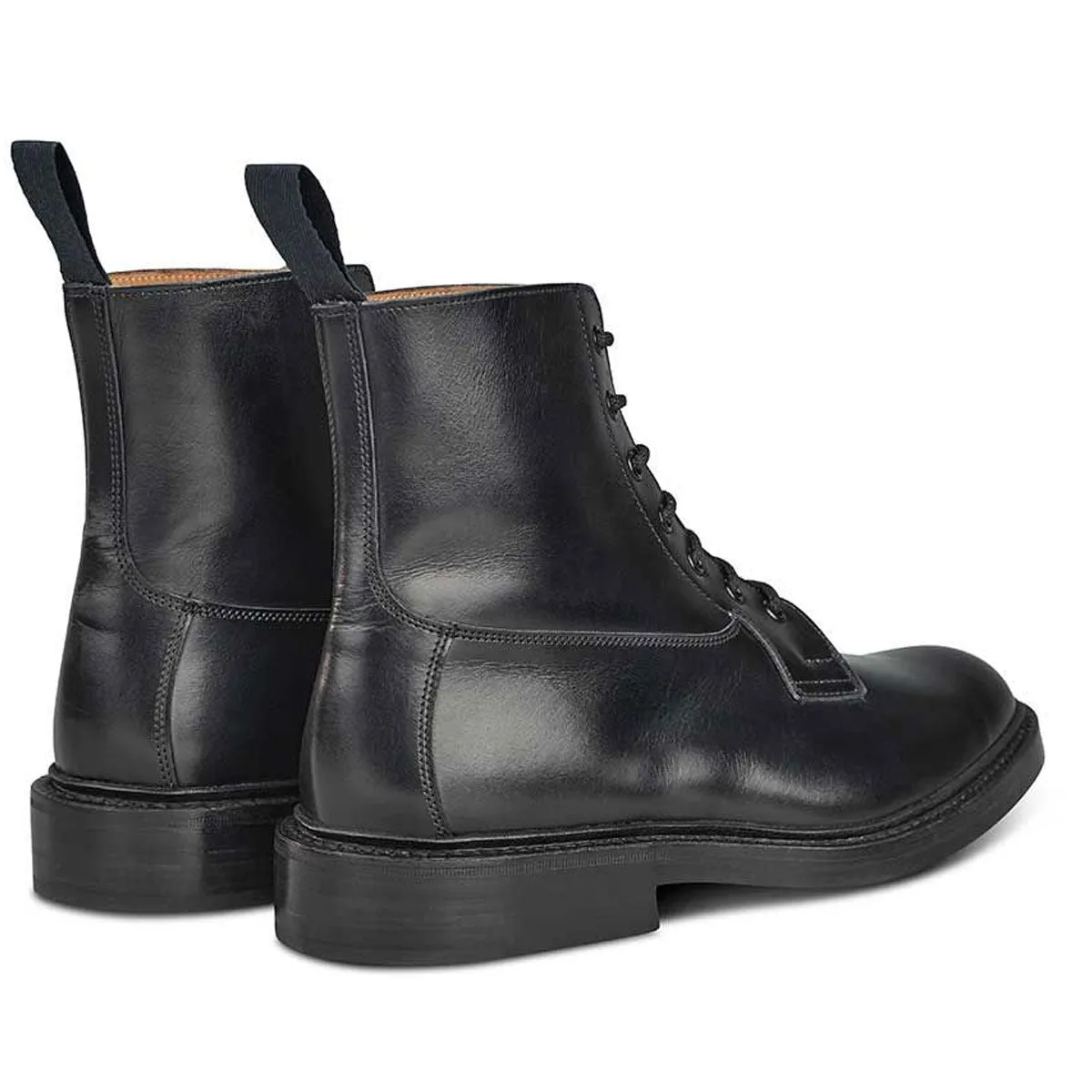 TRICKER'S Burford Boots - Mens Dainite or Leather Sole - Black Calf