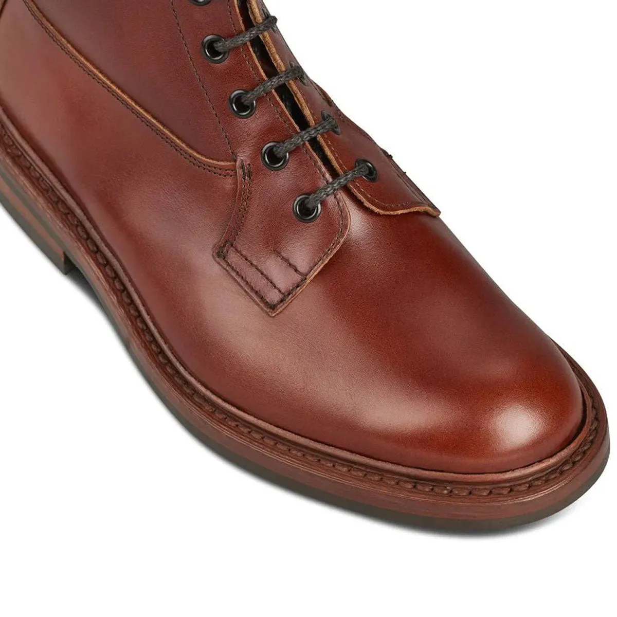 TRICKER'S Burford Boots - Mens Dainite or Leather Sole - Marron Antique