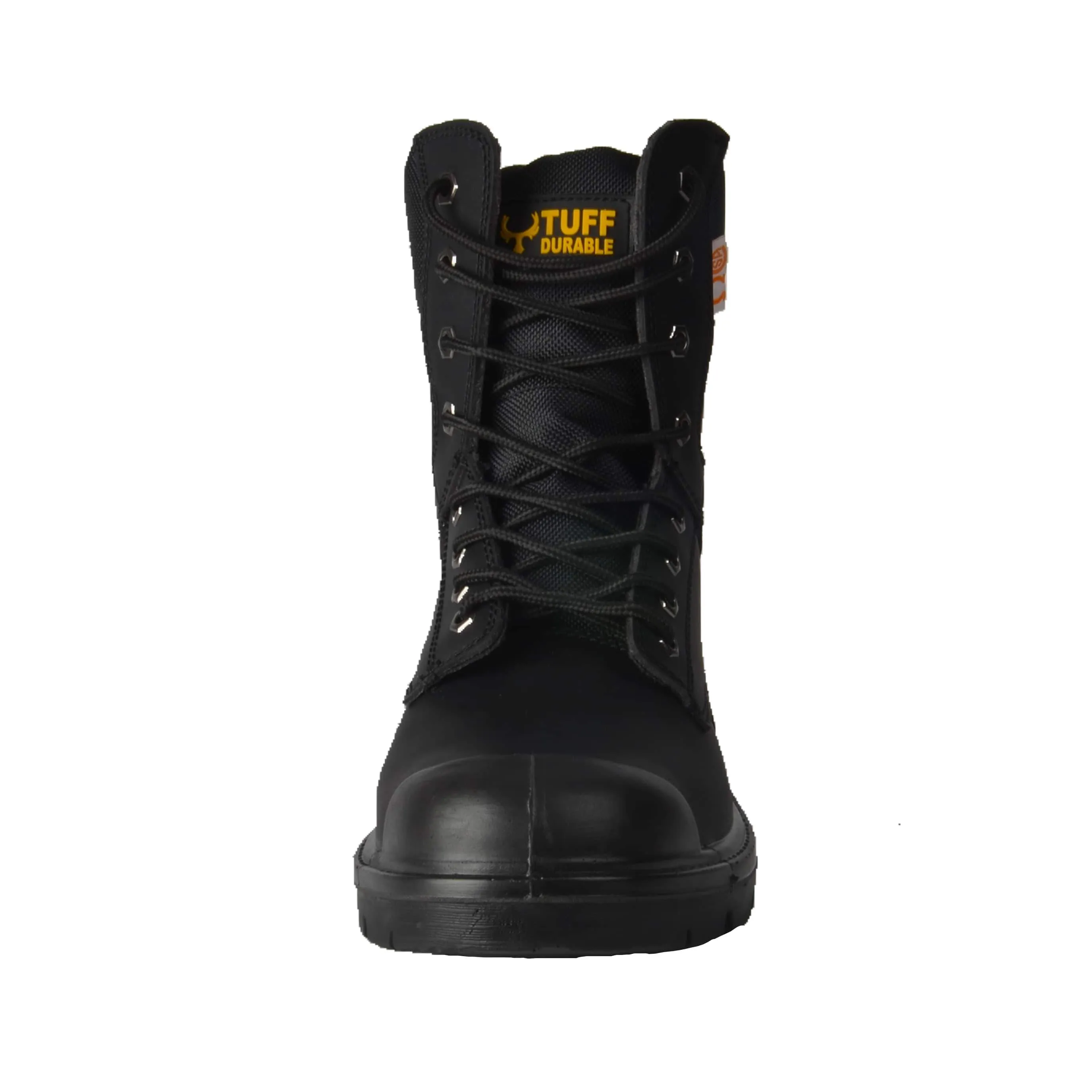 Tuff & Durable® - High Work Boots with Steel Toe & Plate | Black