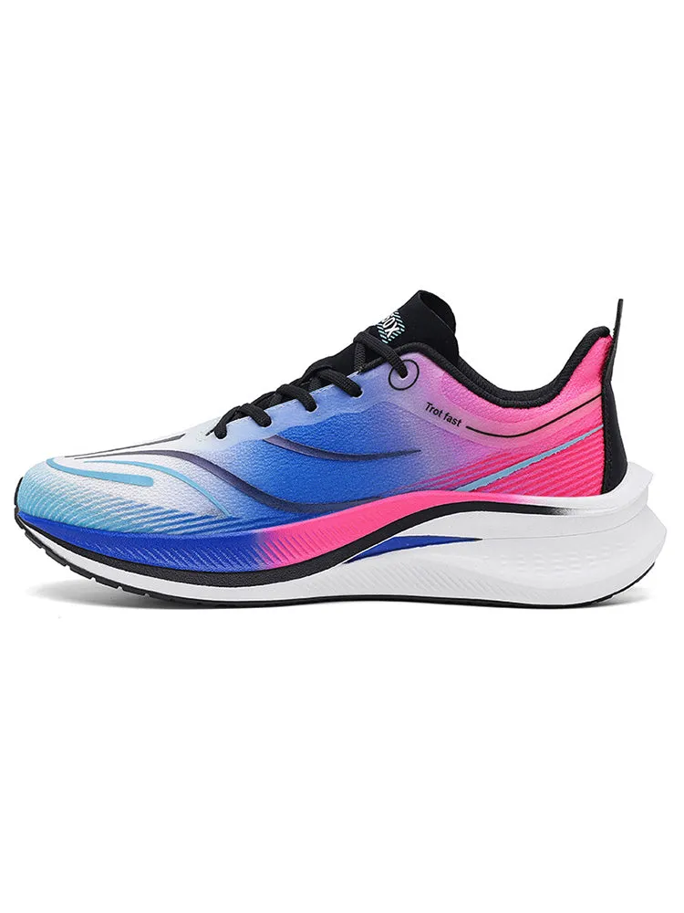 Versatile Fluorescent Contrast Color Soft-Soled Breathable  Running Shoes